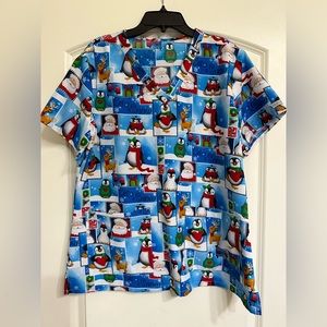 Christmas scrub top!